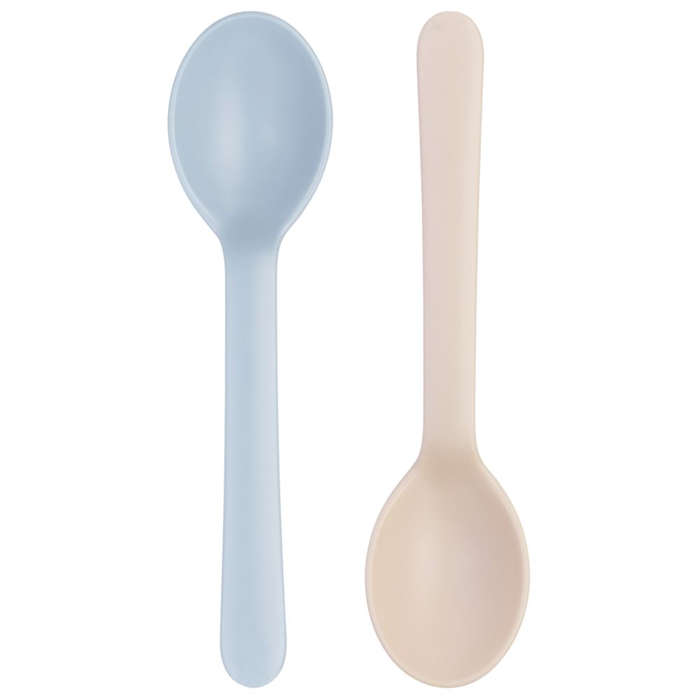 Inochi Amori Spoons - 2pc Set - Milky Orange & Light Blue