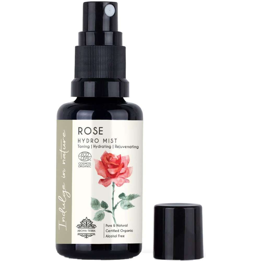 Aroma Tierra - Organic Rose Water Hydrosol Mist - 30ml