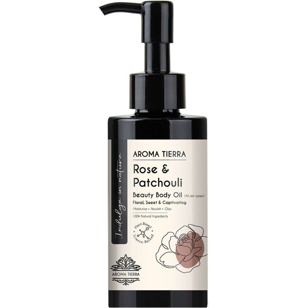 Aroma Tierra - Rose & Patchouli Dry Body Oil - Floral - 100ml