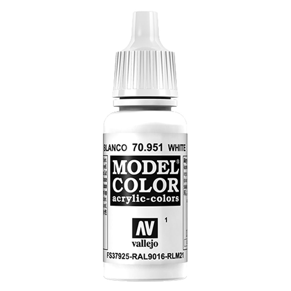 Vallejo - 70.951 Model Color Paint 17ml - White
