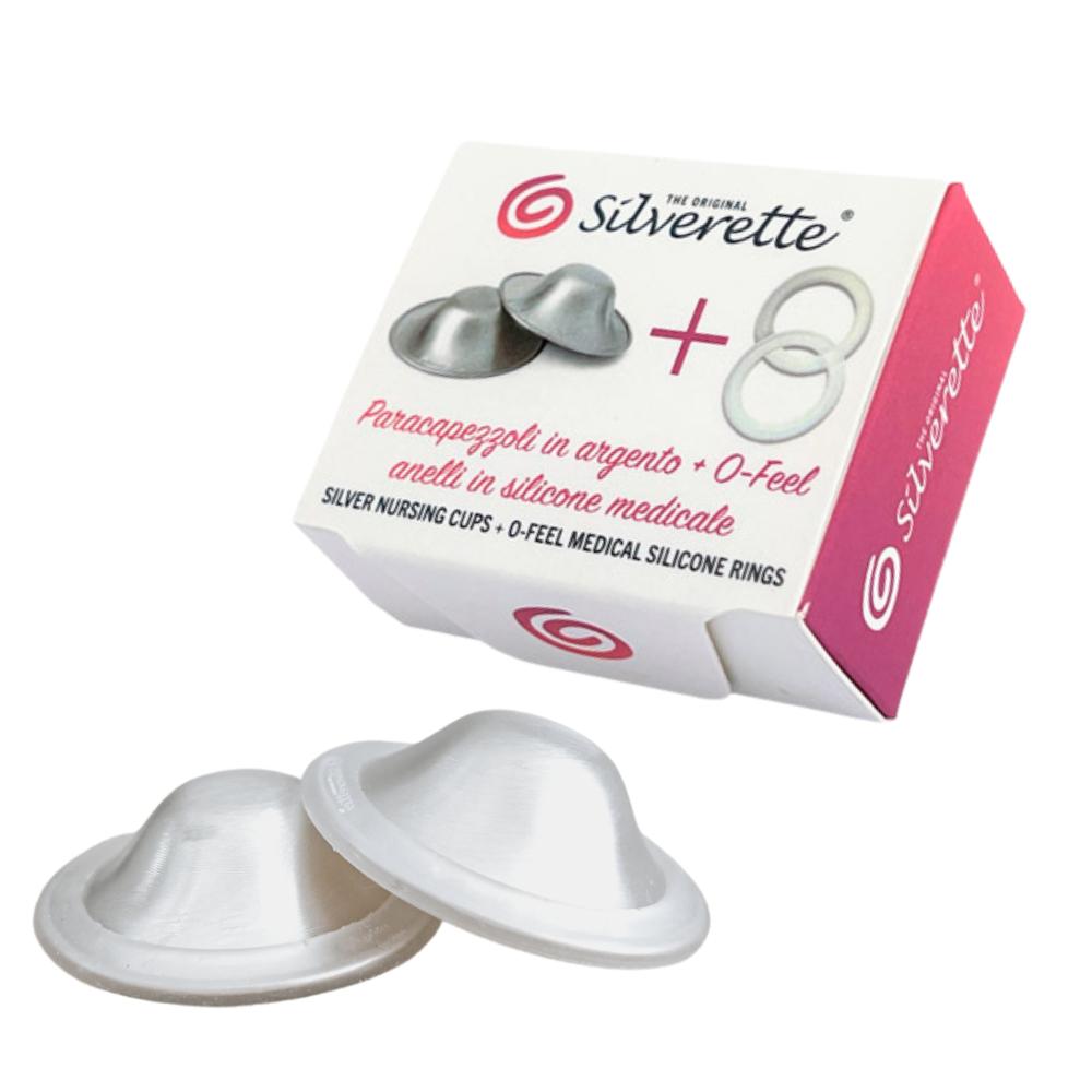 Silverette - Silver Nursing Cups w/ O-Feel - Small