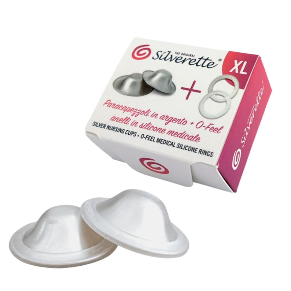 Silverette - Silver Nursing Cups w/ O-Feel - Medium