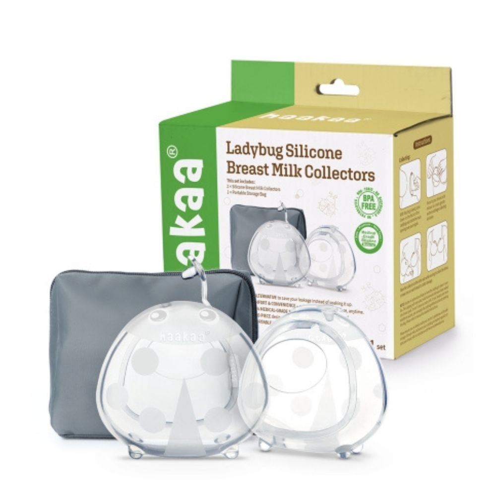 Haakaa - Silicone Ladybug Milk Collector - 2 Pcs 75ml With Storage Bag