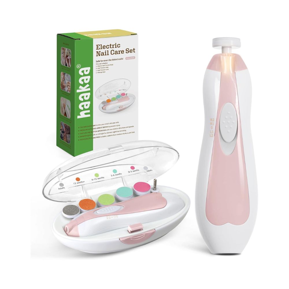 Haakaa - Electric Baby Nail Trimmer Set - Acorn