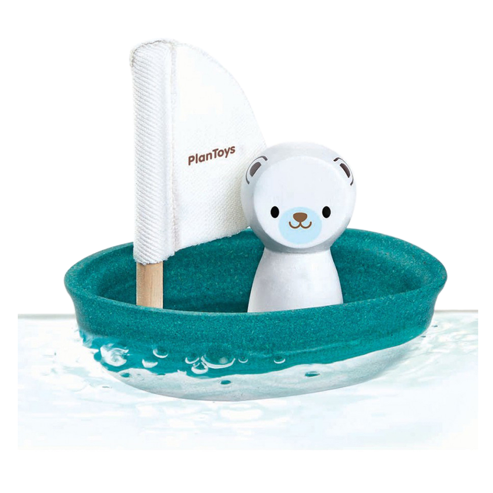 Plan Toys - Sailing Boat Polar Bear