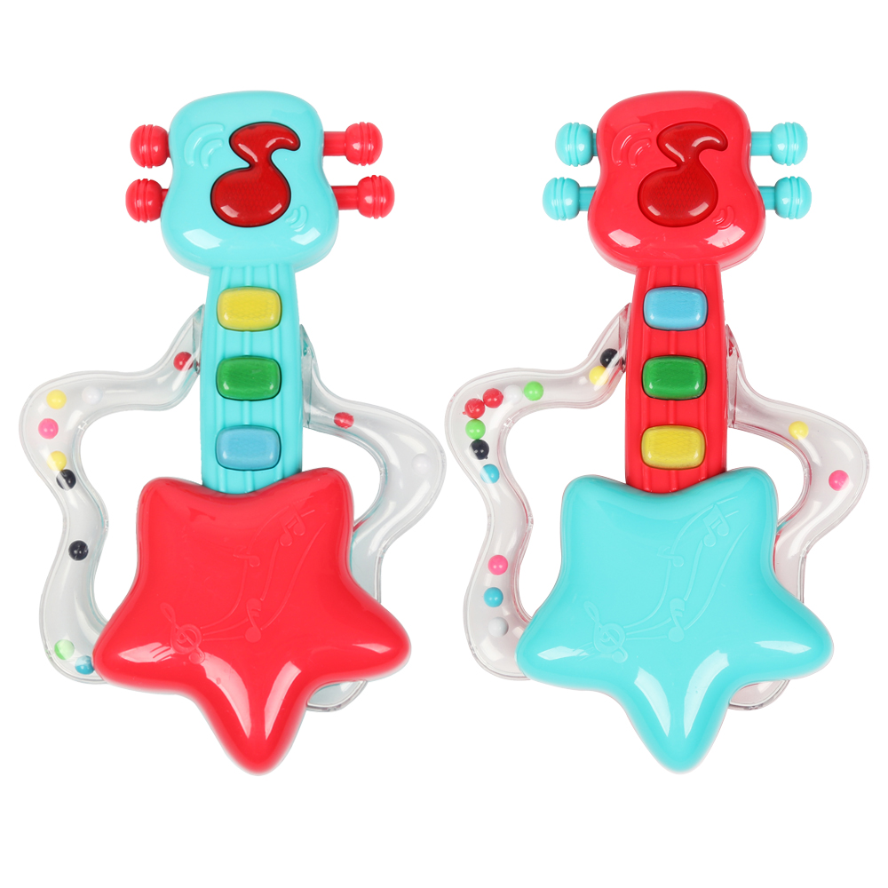 Little Angel - Baby Rattle Teether Activity Toy - Guitar Design