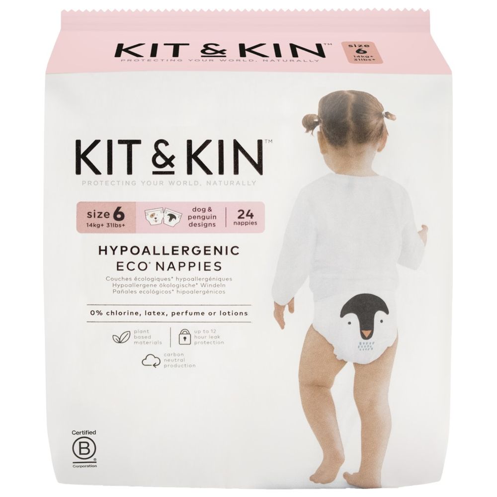 Kit & Kin - Eco Diaper Size 6 14+kg - 24pcs
