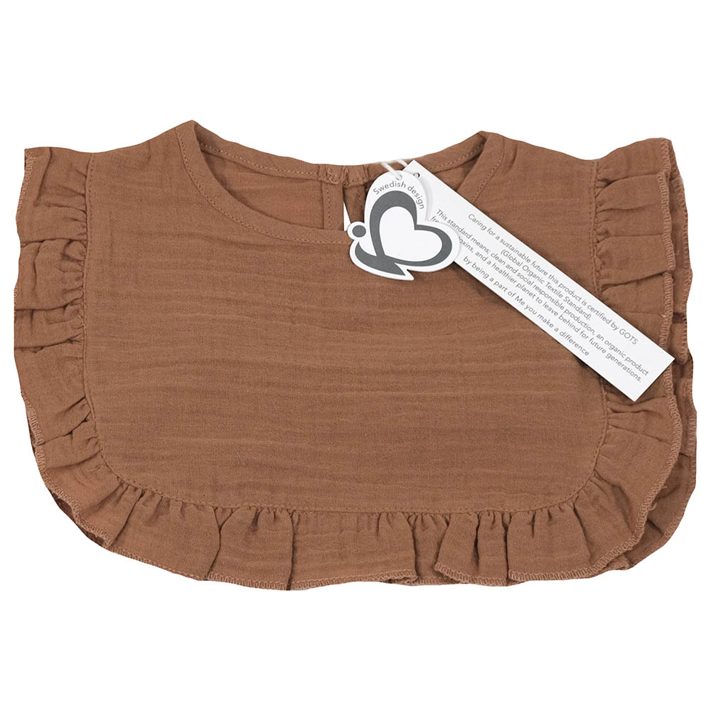 Me - Organic Drool Apron Bib - Mocca