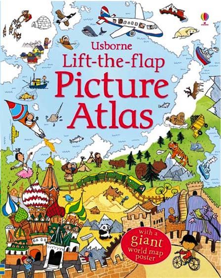 Usborne Books - Lift-The-Flap - Picture Atlas