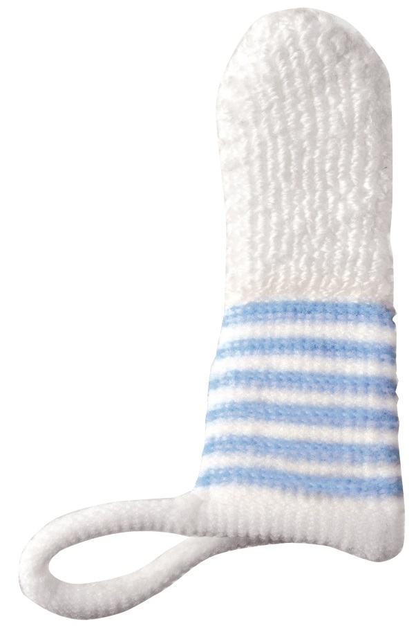 Nip Mouth Cleaning Finger Mitt - Blue