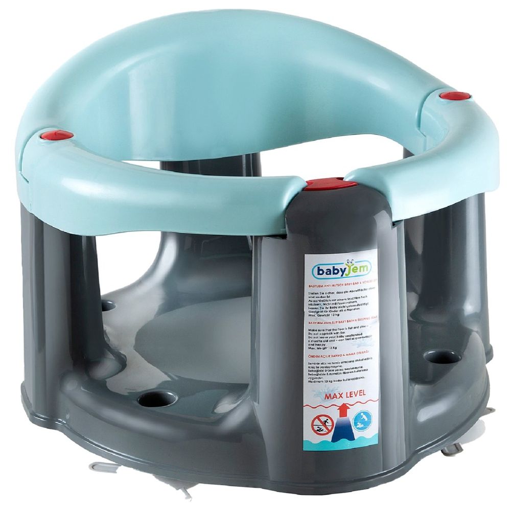 Babyjem - Anti-Slip Baby Bath & Feeding Seat - Turquoise