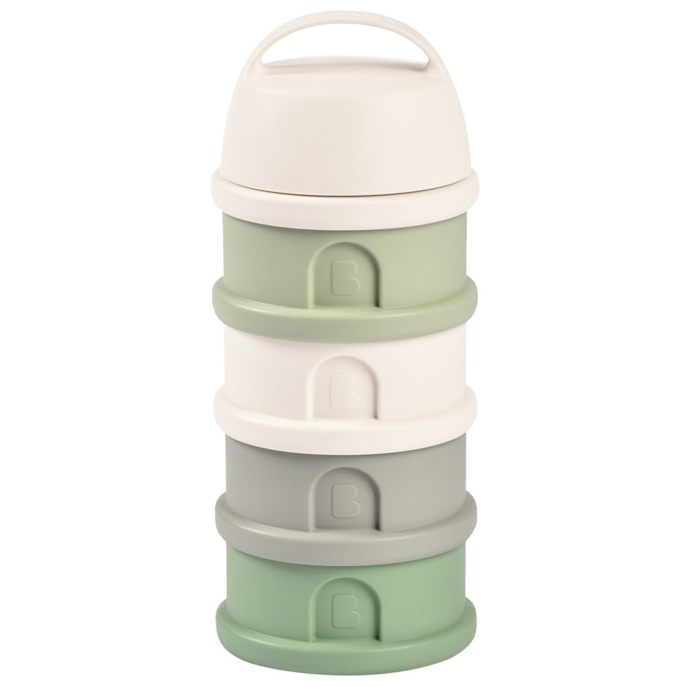 Beaba - 4 Compartments Formula Milk Container - White/Green