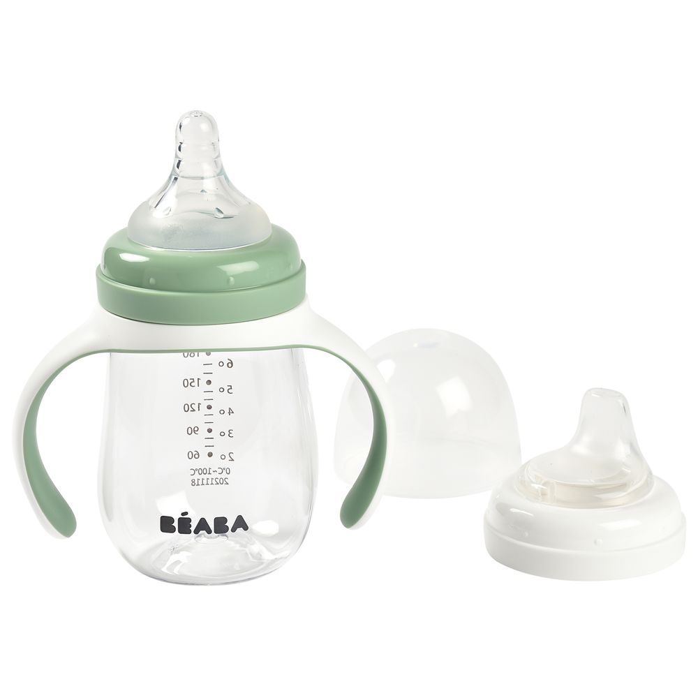 Beaba - Learning 2-in-1 Cup - Sage Green - 210 ml