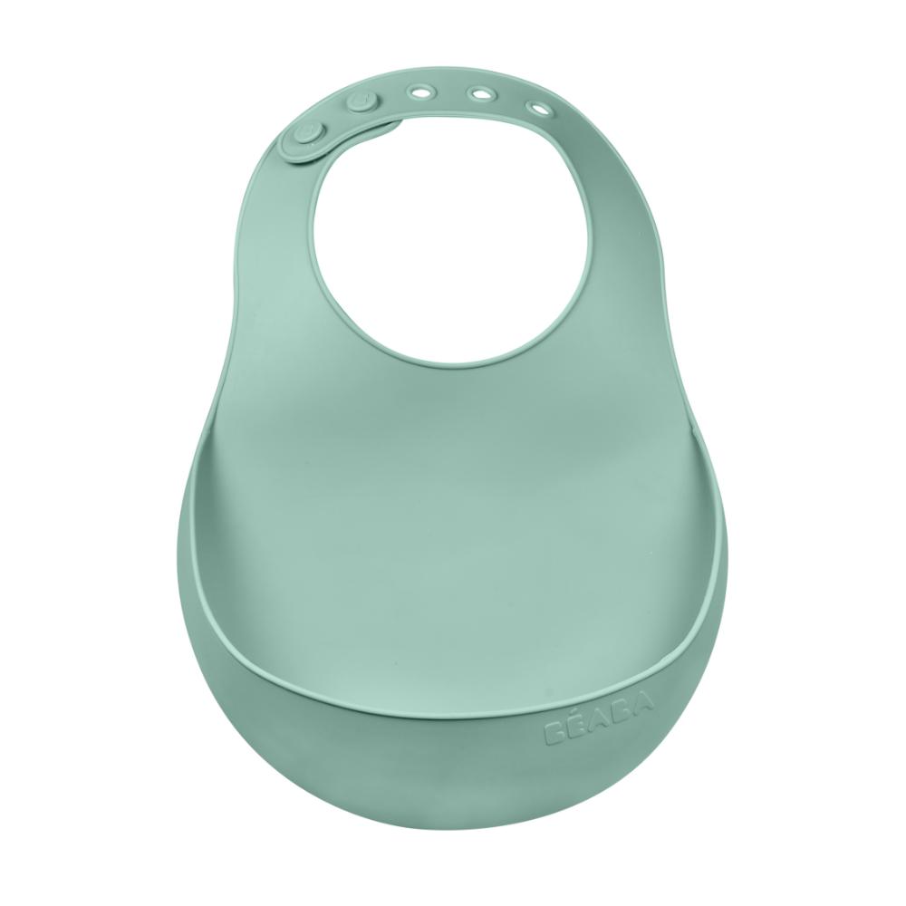 Beaba - Silicone Bib - Sage Green