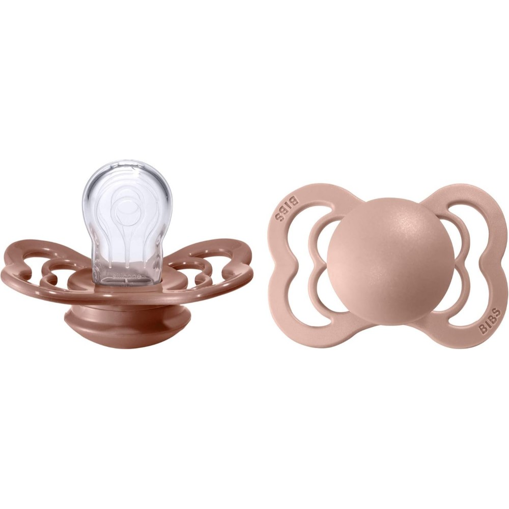 Bibs - Supreme S1 Pacifiers - Pack of 2 - Woodchuck/Blush