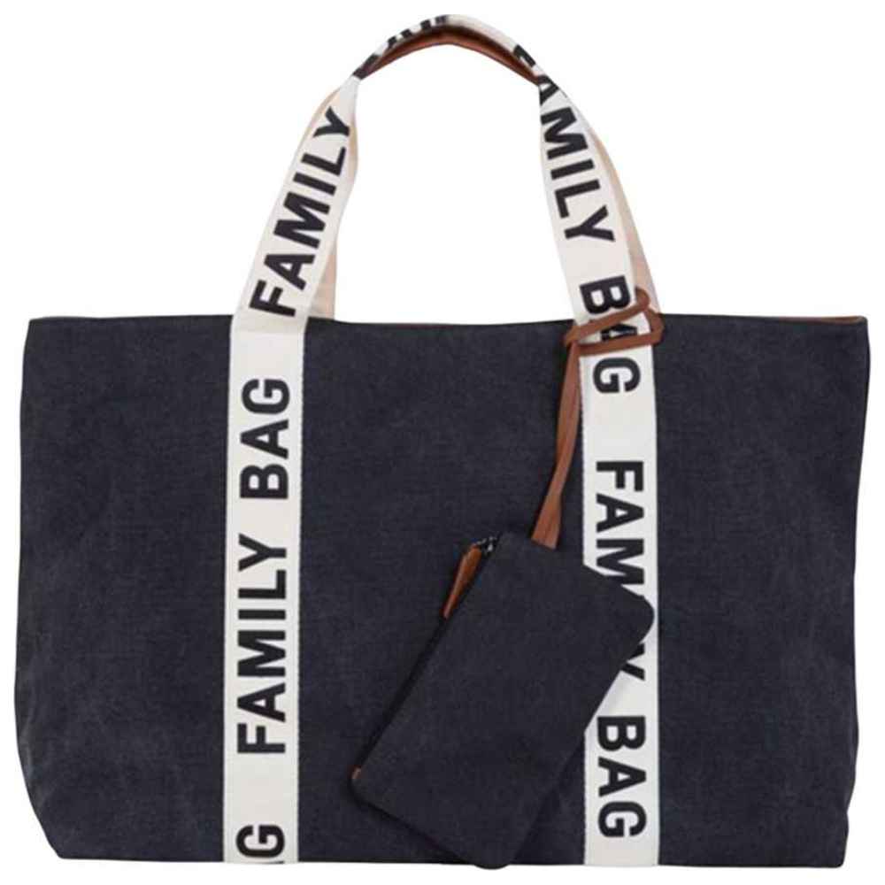 Childhome - Signature Canvas Family Bag - Black