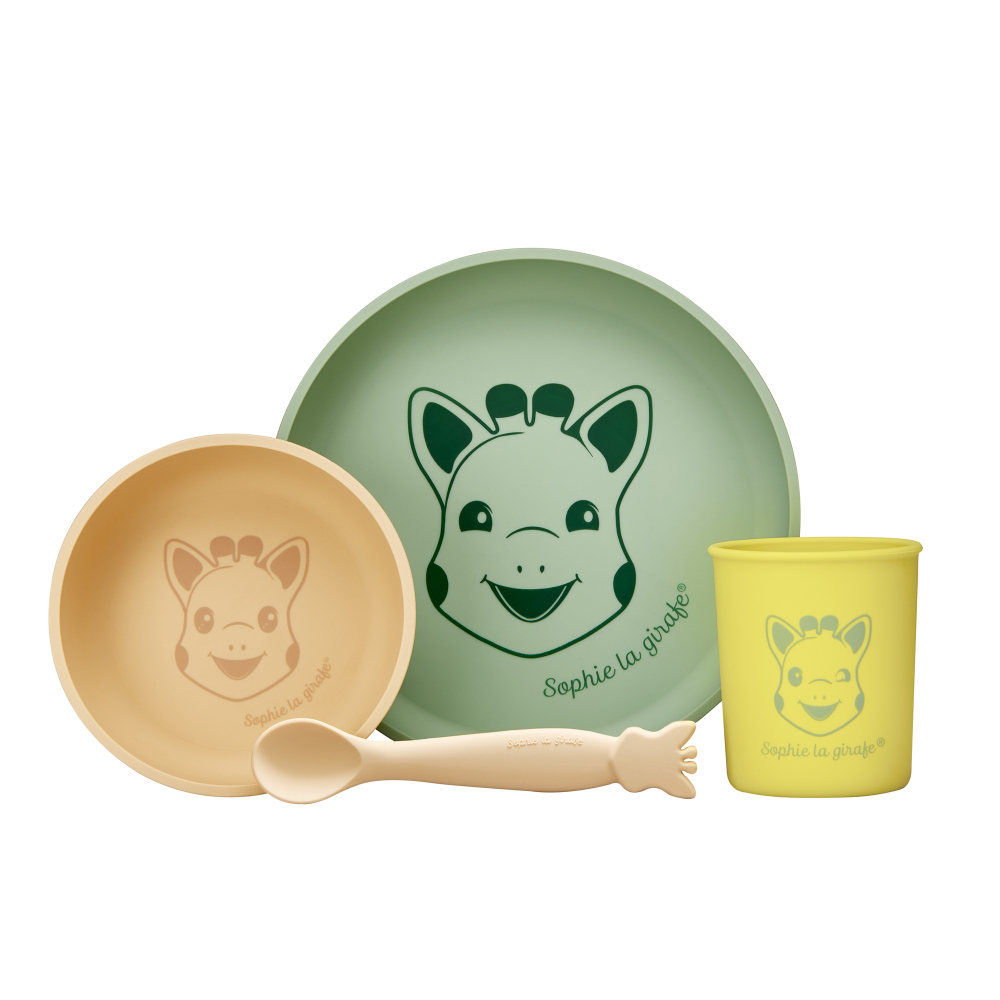 Sophie La Girafe - Silicone Meal Set 4 Pc - Multicolor