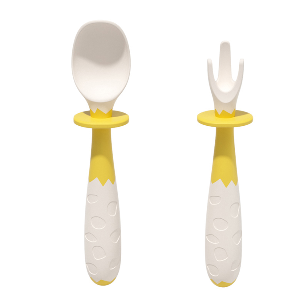 Mideer Bendable Cutlery For Kids - 2pcs - Yellow
