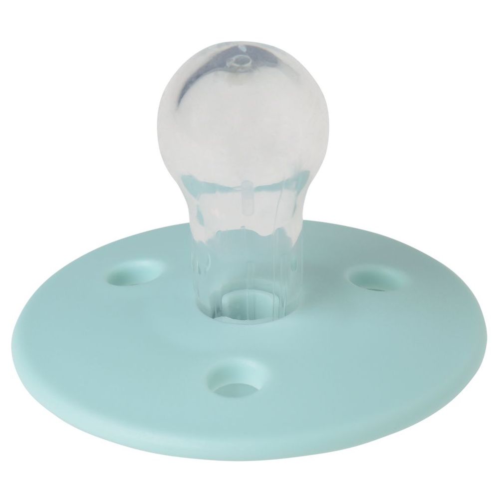 Mininor - Round Silicone Pacifier 6M-12M - Cool Mint