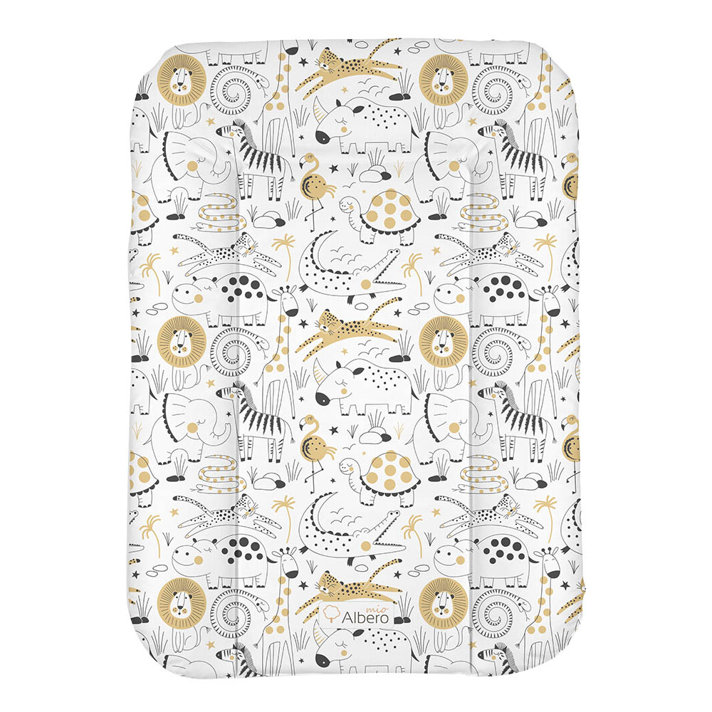 Albero Mio - Flat Soft Changing Mat - Zoo Friends