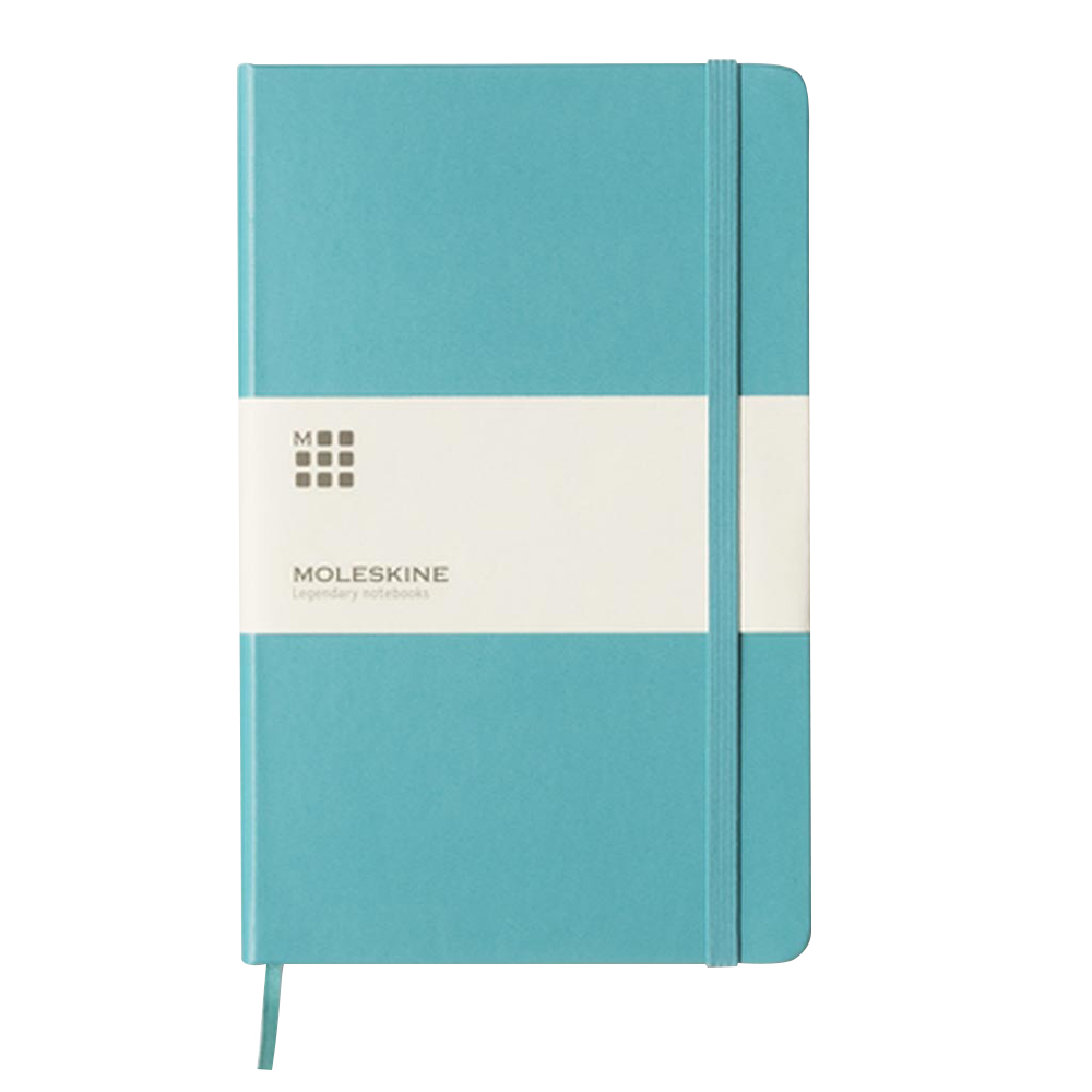 Moleskine - Classic Ruled Hard Cover Notebook - Reef Blue - L