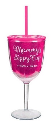 Party Centre - Baby Shower Mommy's Plastic Wine Glass