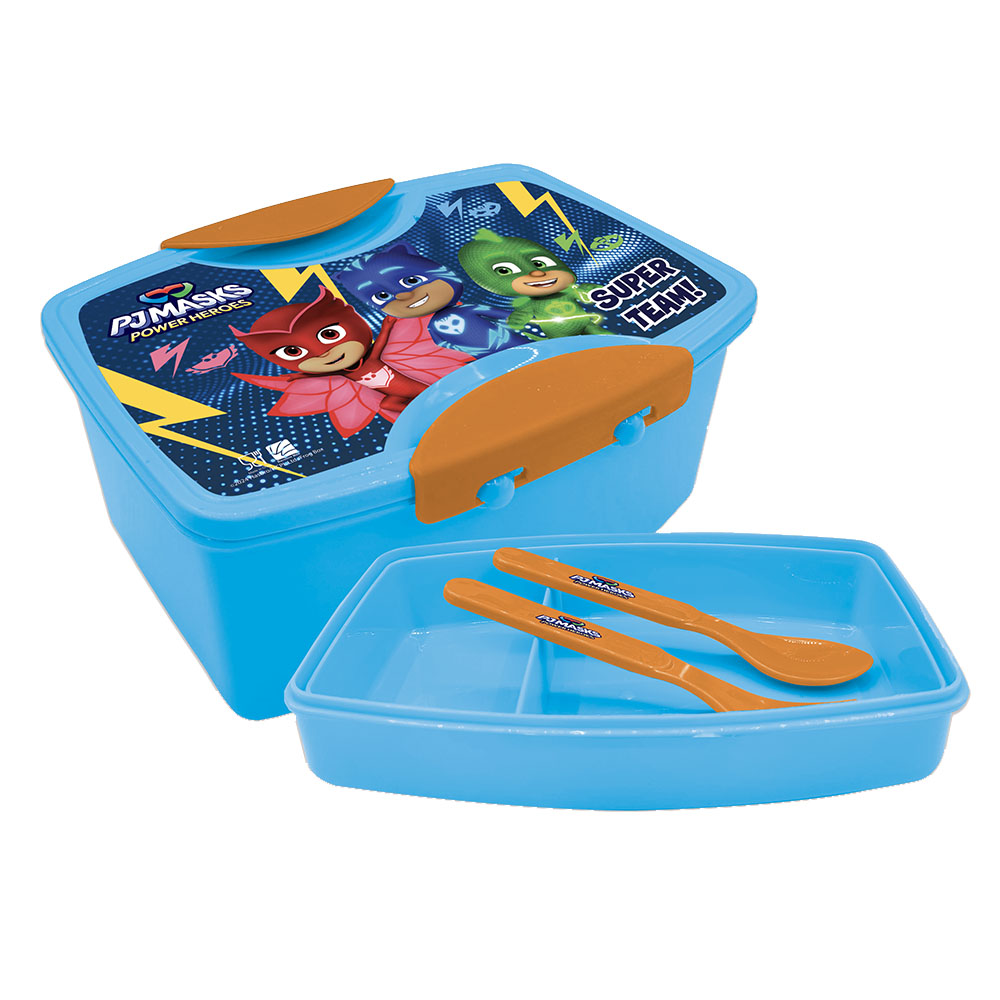 بي جي ماسكس - صندوق غداء مع شوكة وملعقة