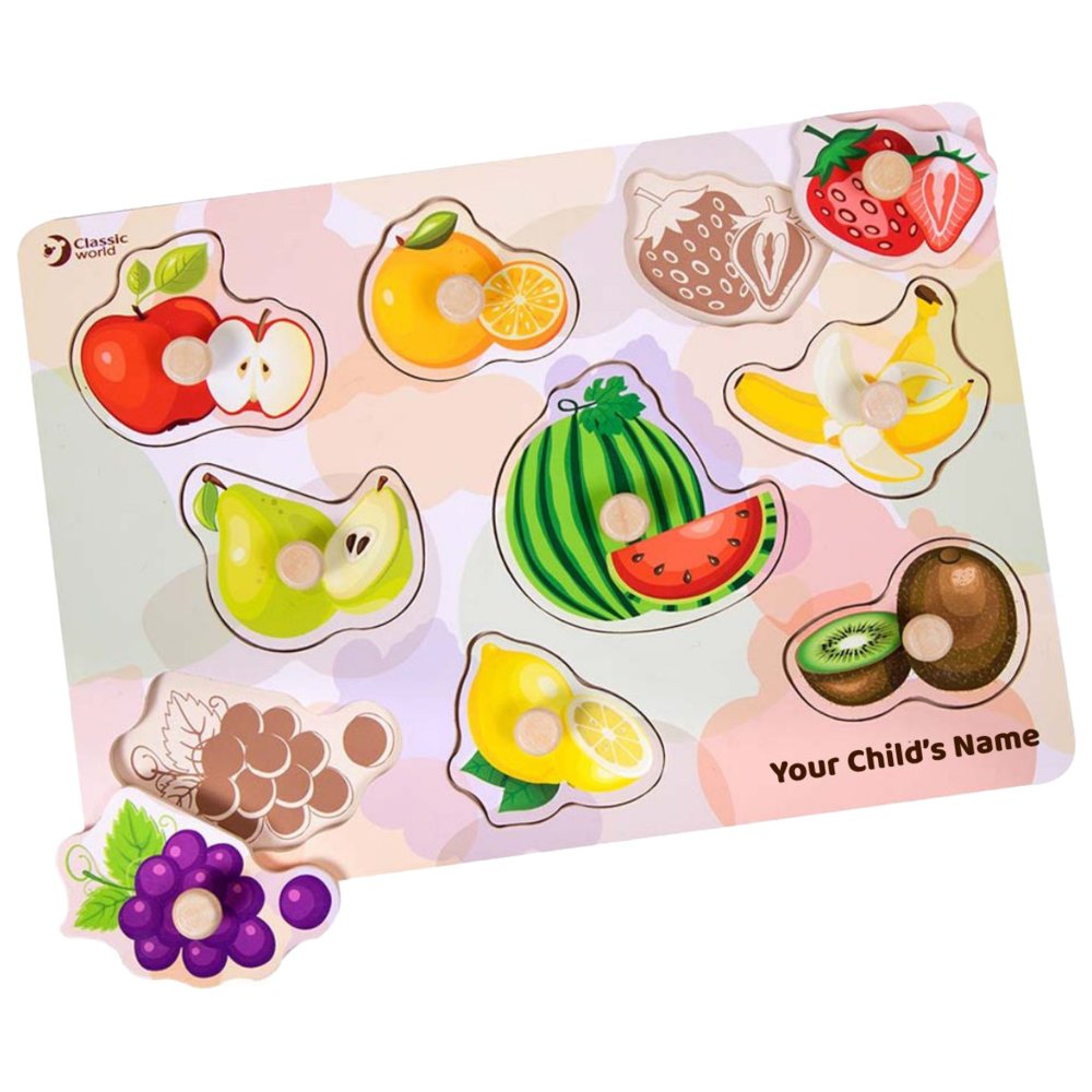 Classic World - Personalized Fruit Puzzle - 9 Pc Set