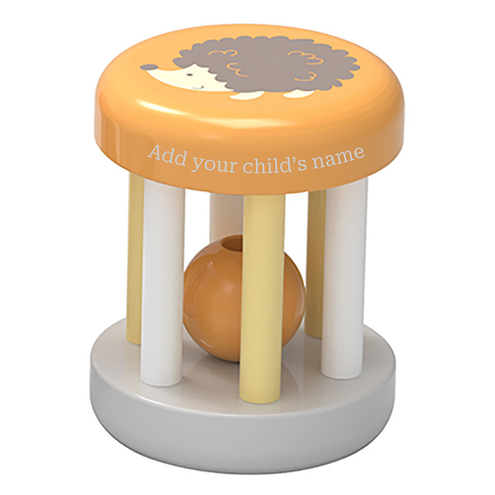 PolarB - Personalized Wooden Rattle - Hedgehog