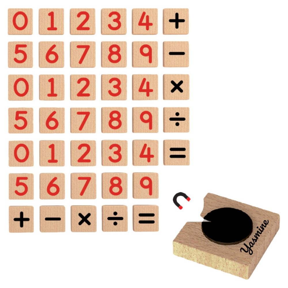 Viga - Personalized Magnetic Number Set - Multicolor
