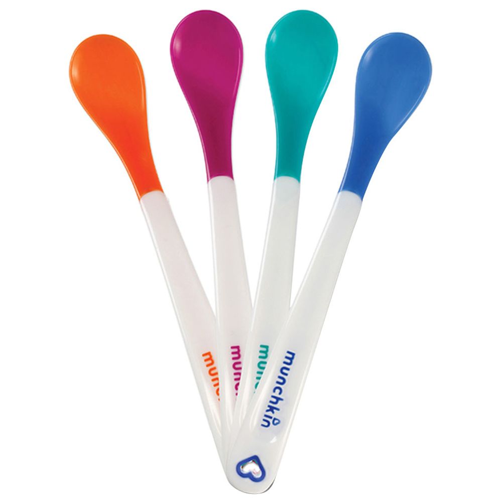 Munchkin - Hot Safety Spoons Set - 4 Pcs - White