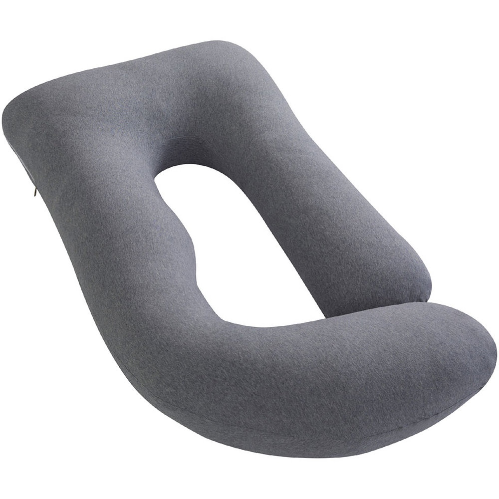 Moon - Organic U Shaped Pregnancy Pillow - Grey