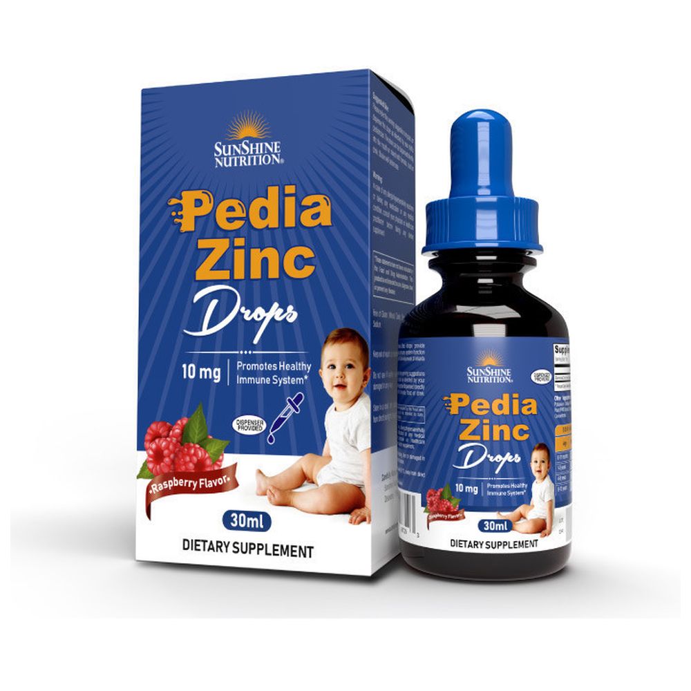 Sunshine Nutrition - Pedia Zinc Drops Raspberry Flavor 30 Ml