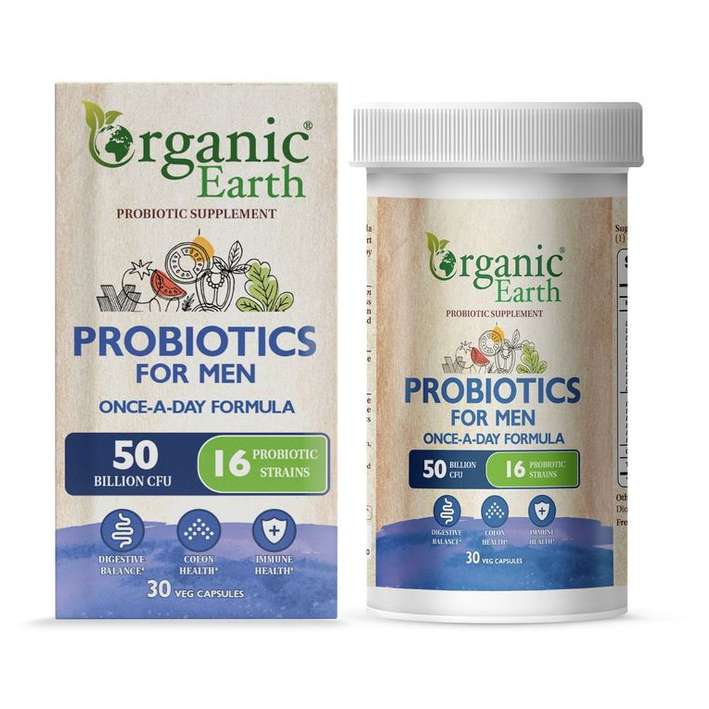 Organic Earth - Probiotics Capsules For Men - 30pcs