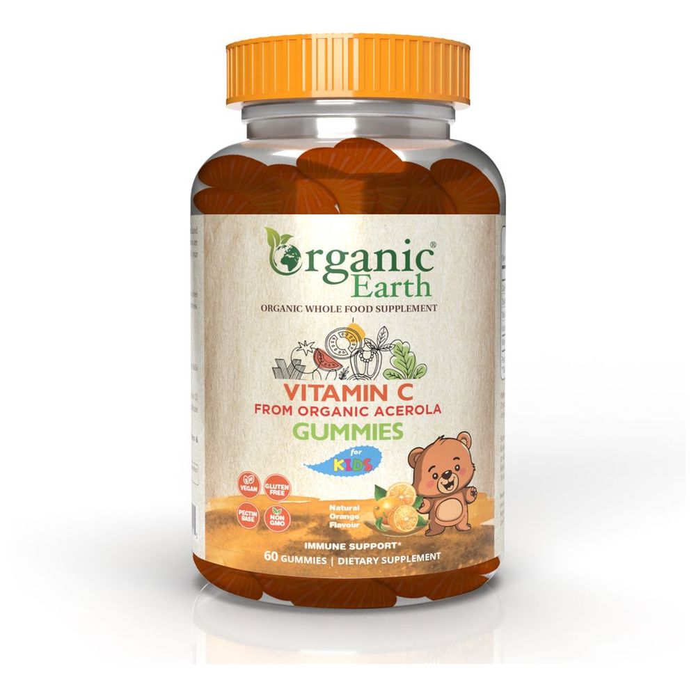 Organic Earth - Kids Vitamin C Organic Acerola Gummies - 60pcs