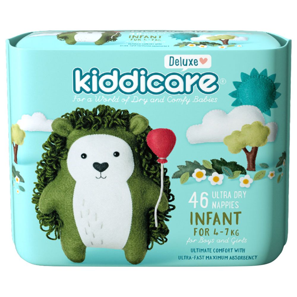 Kiddicare - Infant Nappies - Size 2 - 4-7 kg - 46 Pcs