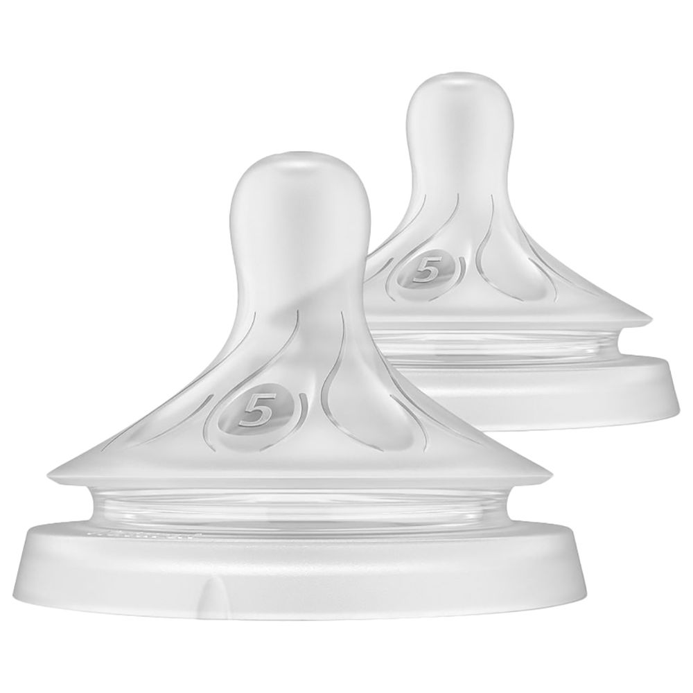Philips Avent - Natural 3.0 Flow 5 Feeding Teats - 2 Pc Set