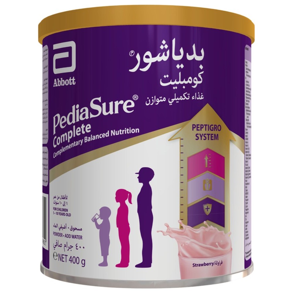 Pediasure - Peptigro Complete Nutrition Formula - Strawberry - 400 gm