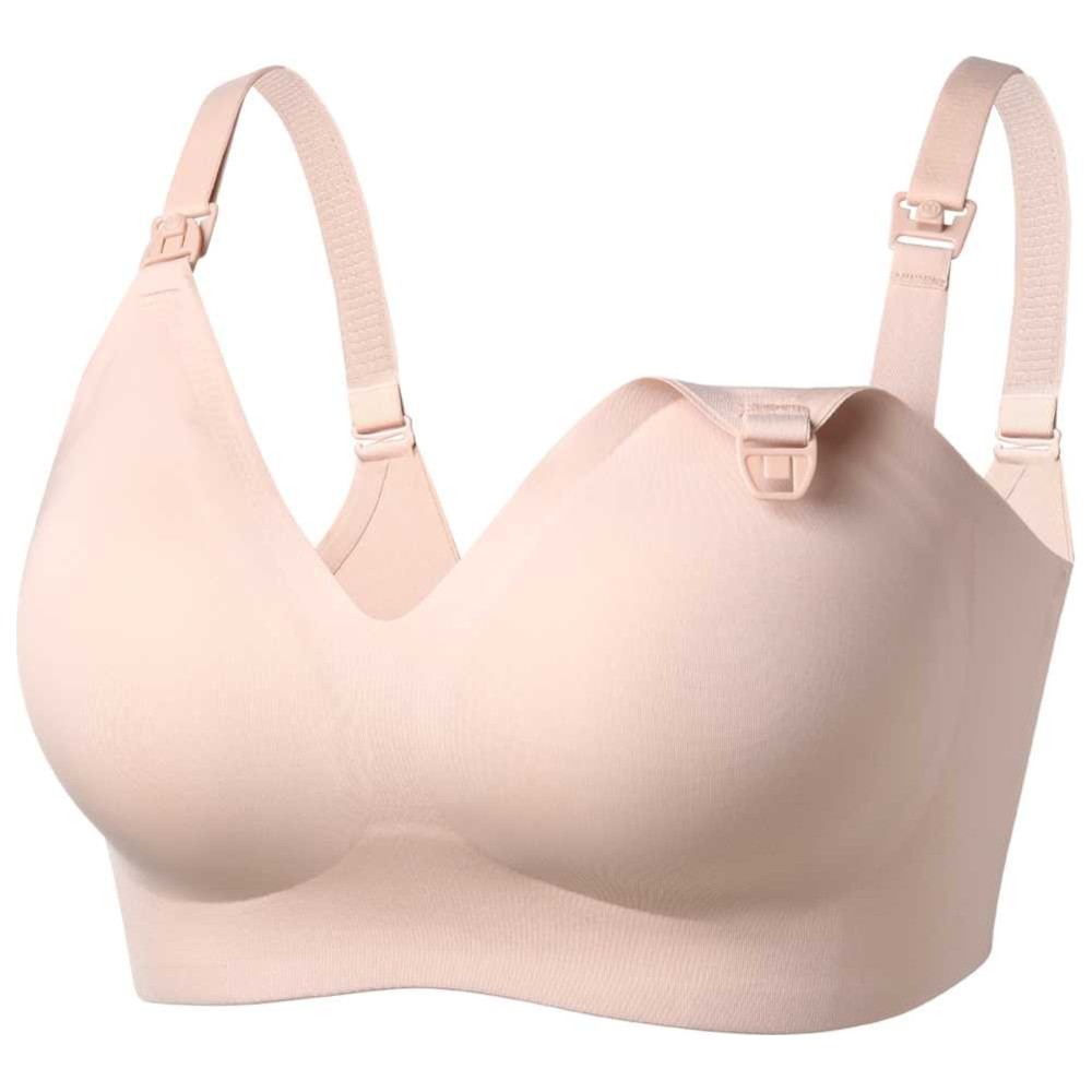 Momcozy - Smooth Ultra Soft & Omni Maternity Nursing Bra - Cream - L