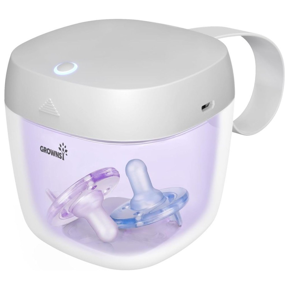 Grownsy - Portable UV Pacifier Sterilizer With USB Charging - Grey