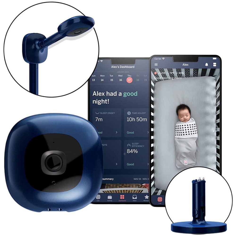Nanit - Pro Baby Monitor With Wall Mount And Multistand - Midnight Blue
