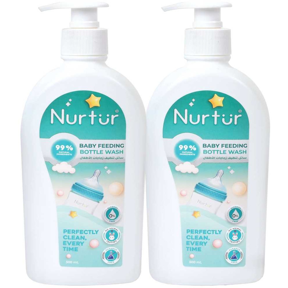 Nurtur - Baby Bottle & Toys Liquid Cleanser - 500 ml - Pack of 2