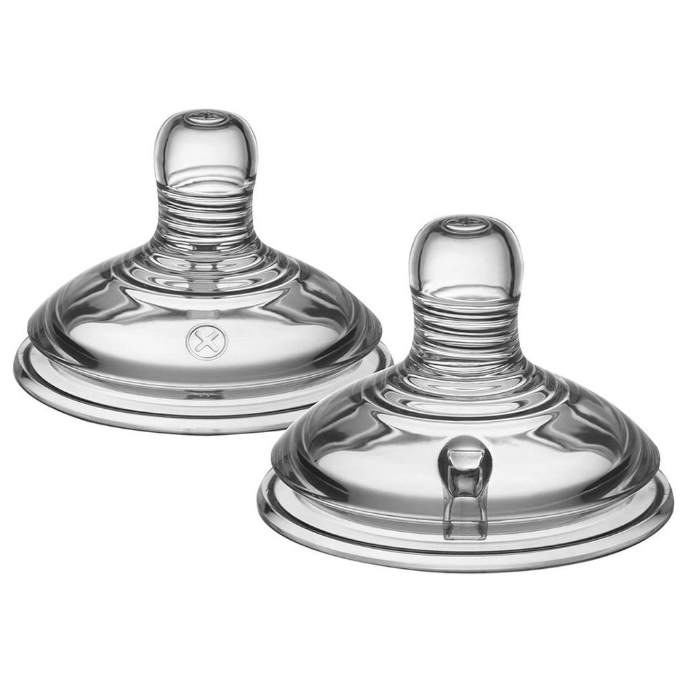 Tommee Tippee - Teats Vari Flow Silicone - 0m+ - 2 Pc Set
