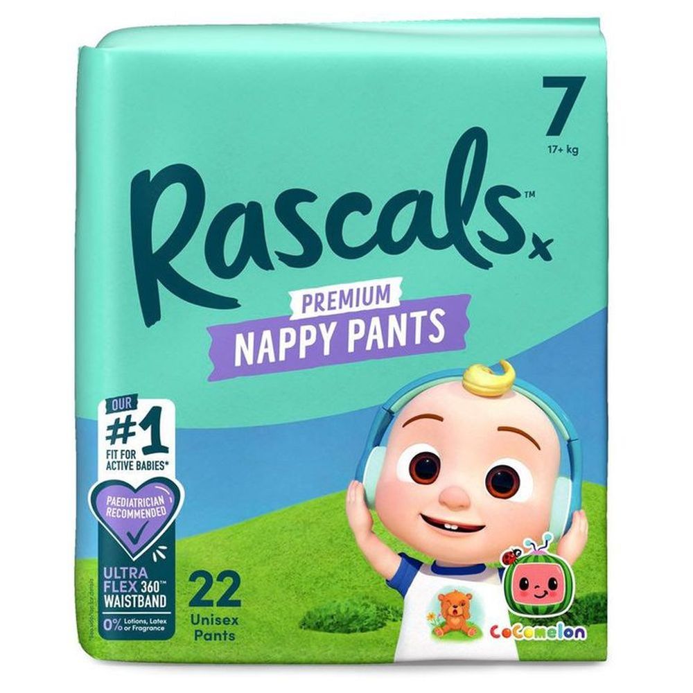 Rascals - Cocomelon Edition Training Diaper Pants - Size 7 - 17+ kg - 22 Pcs