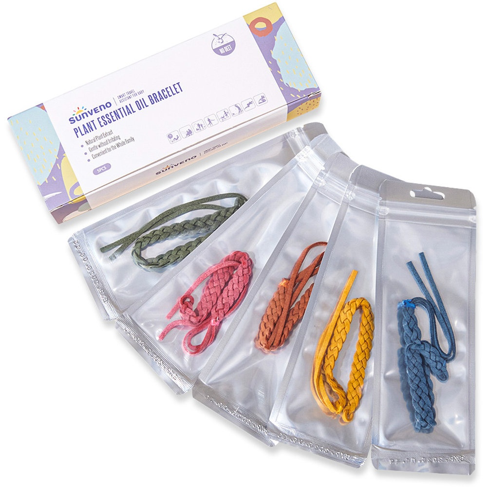 Sunveno - Mosquito Repellent Knitted Bracelet - 5 Pcs