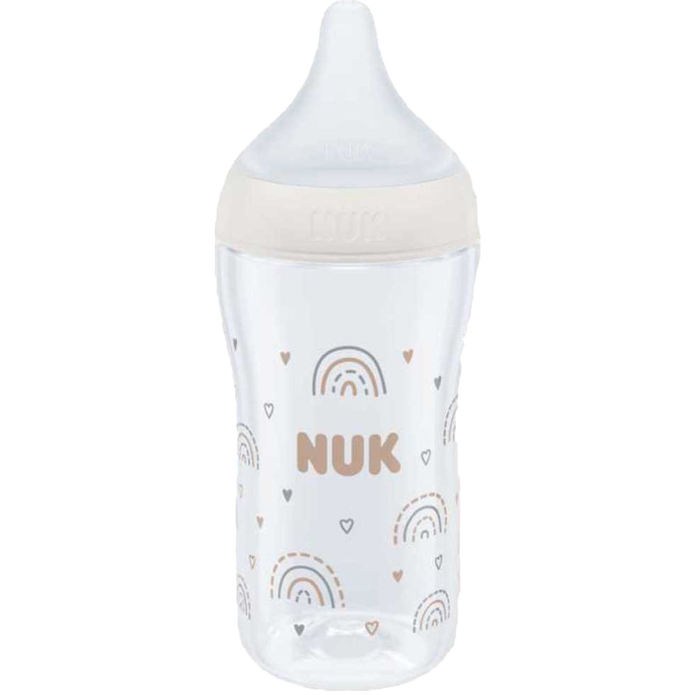 Nuk - Perfect Match Baby Feeding Bottle - Rainbow - 260 ml