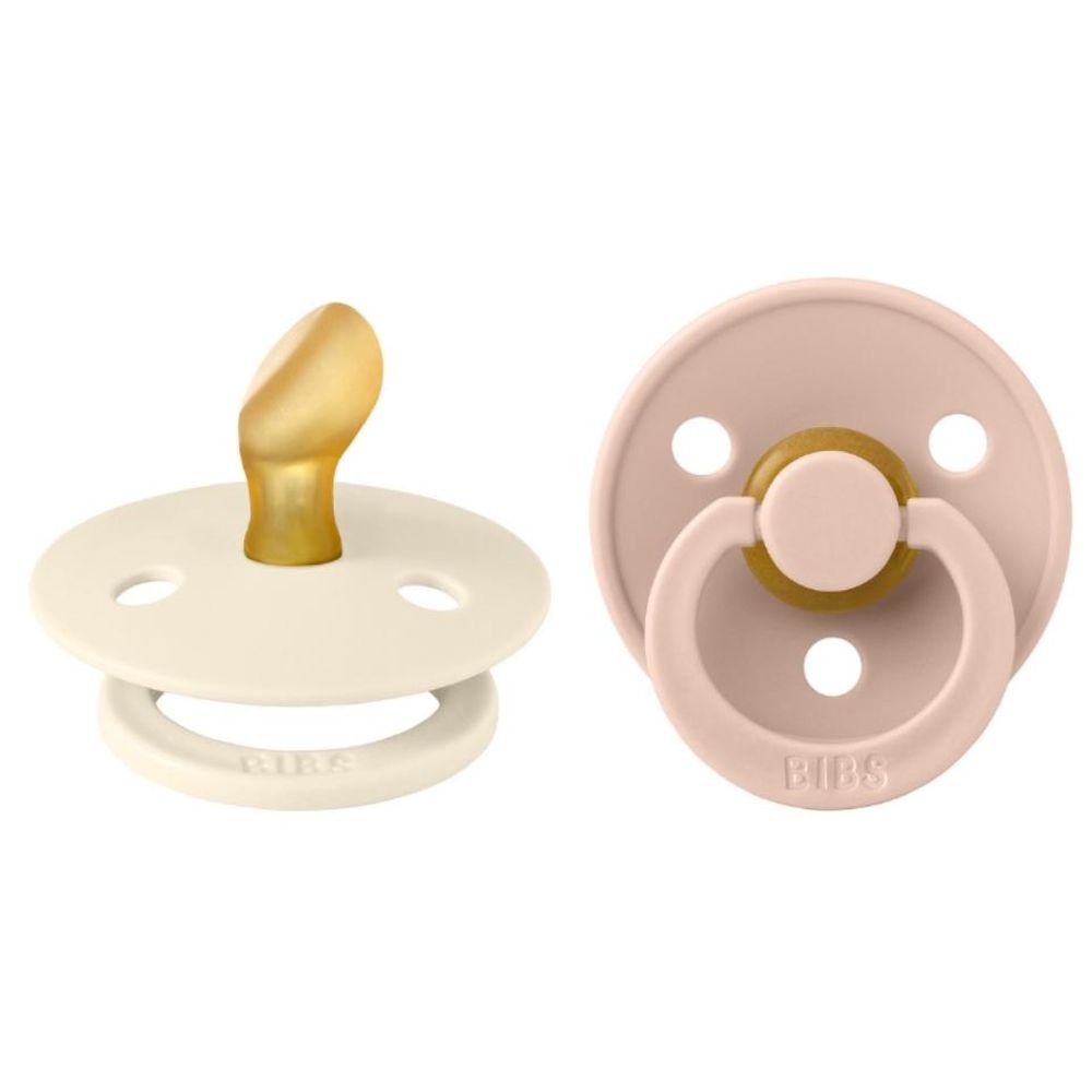 Bibs - Latex Anatomical Pacifiers 0M - Ivory Blush - Pack of 2
