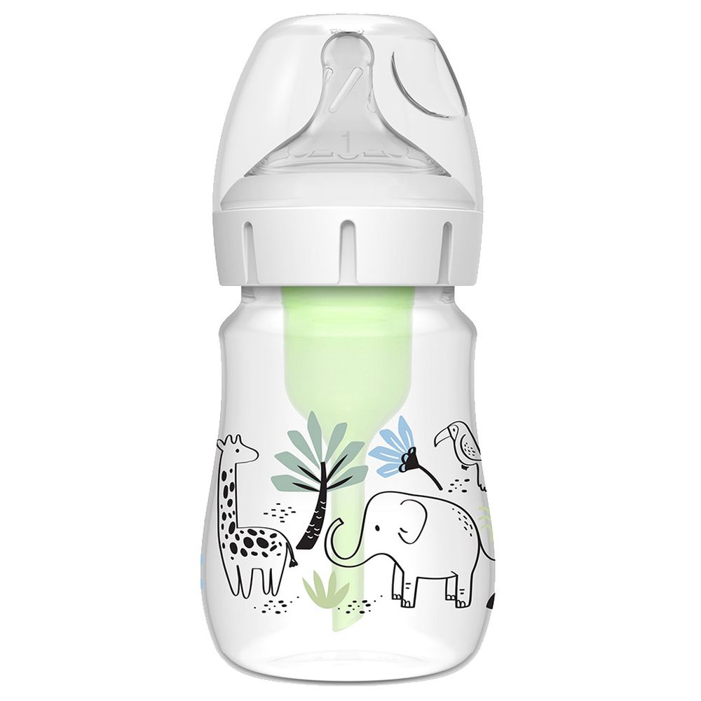 Dr. Brown's - Wide-Neck Anti-Colic Options+ Baby Bottle - Jungle Elephant - 150 ml