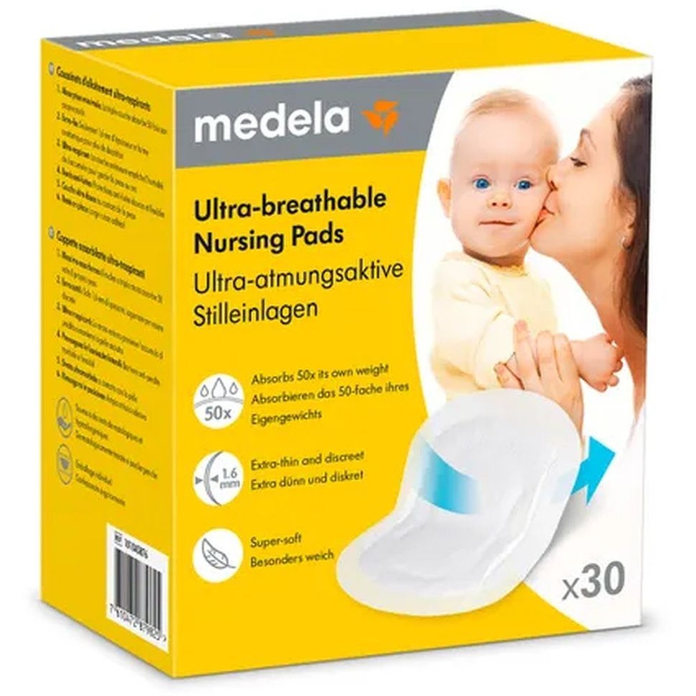 Medela - Ultra Breathable Nursing Pads - 30 Pcs