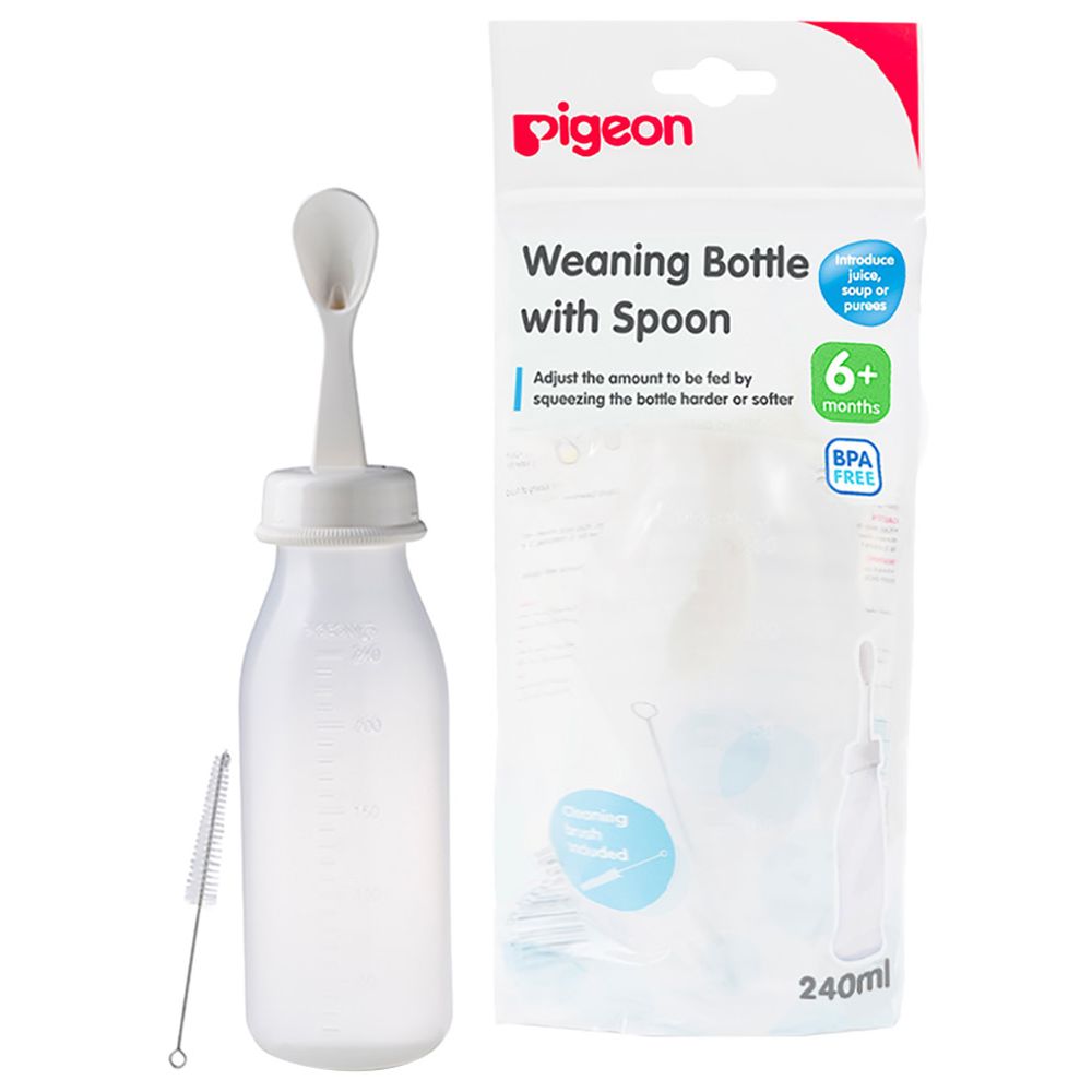 Pigeon - Weaning Bottle With Spoon - 240 ml
